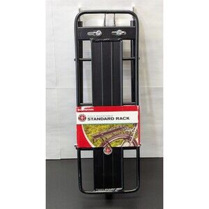 Schwinn Multi-Purpose Premium Rear Rack Lightweight Black Durable Bicycle